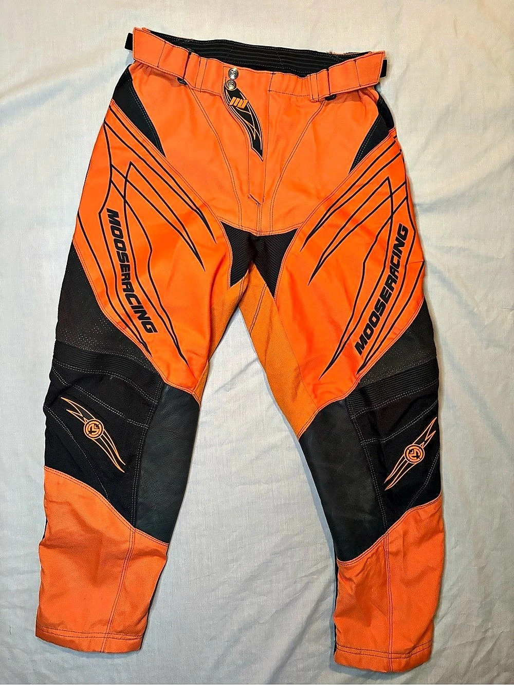 Moose Racing Qualifier Pants Orange & Black Men’s Size 28